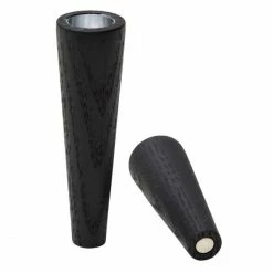 Schlussverkauf ? Lind DNA Cone Oak Kerzenständer - 2er Set - 2er Set - 3x9 Cm / 3x12 Cm - Black ?