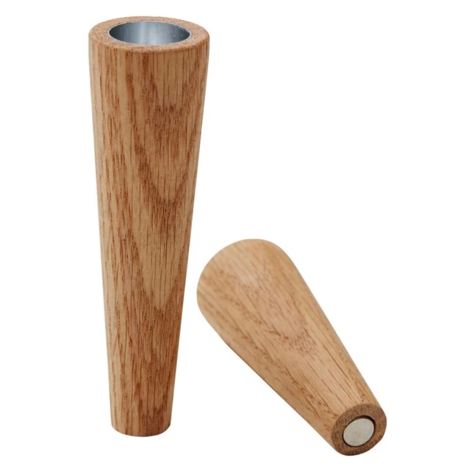 Auslauf ? Lind DNA Cone Oak Kerzenständer - 2er Set - 2er Set - 3x9 Cm / 3x12 Cm - Nature ? 1 Auslauf ? Lind DNA Cone Oak Kerzenständer - 2er Set - 2er Set - 3x9 Cm / 3x12 Cm - Nature ?