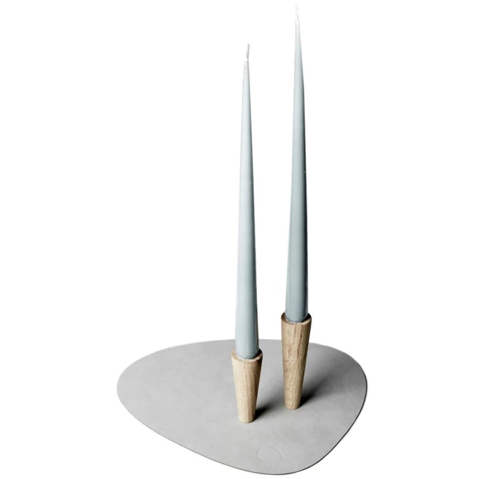 Auslauf ? Lind DNA Cone Oak Kerzenständer - 2er Set - 2er Set - 3x9 Cm / 3x12 Cm - Nature ? 2 Auslauf ? Lind DNA Cone Oak Kerzenständer - 2er Set - 2er Set - 3x9 Cm / 3x12 Cm - Nature ? – Bild 2