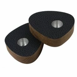 Großhandel ? Lind DNA Curve Hippo Kerzenständer - 2er Set - 2er Set - 8x10x5,6 Cm - Nature/black-anthracite ?