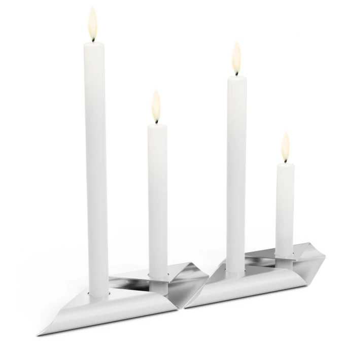 Coupon ✨ Höfats SQUARE CANDLE Kerzenhalter - 4er Set - 4er Set - 17x9x2,5cm - Silberfarben ? 3 Coupon ✨ Höfats SQUARE CANDLE Kerzenhalter - 4er Set - 4er Set - 17x9x2,5cm - Silberfarben ? – Bild 3