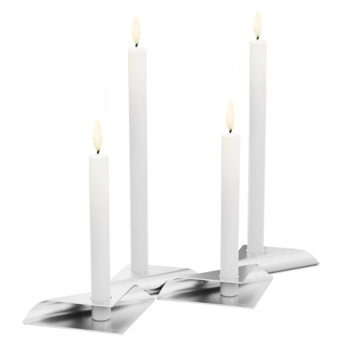 Coupon ✨ Höfats SQUARE CANDLE Kerzenhalter - 4er Set - 4er Set - 17x9x2,5cm - Silberfarben ? 4 Coupon ✨ Höfats SQUARE CANDLE Kerzenhalter - 4er Set - 4er Set - 17x9x2,5cm - Silberfarben ? – Bild 4