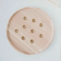 Budget ? Eulenschnitt Kerzenbrett Rund - Ø 32 Cm - Höhe 3 Cm - Natur ? -Applicata-shop unnamed file 1057