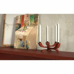 Angebote ? Design House Stockholm Nordic Light 4-armiger Kerzenhalter - 20,5×13×5 Cm - Rot ? -Applicata-shop unnamed file 1115