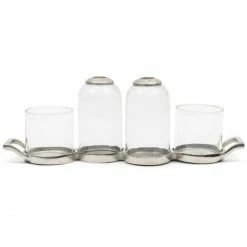 Schlussverkauf ? Riviera Maison Rivièra Maison Cascais Multi Kerzenhalter - 52x12x23 Cm - Transparent ?