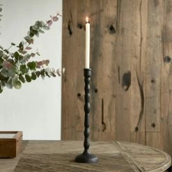 Neu ? Riviera Maison Rivièra Maison Salvador Kerzenhalter - L - Ø 12 Cm - Höhe 46 Cm - Schwarz ✨ -Applicata-shop unnamed file 1133