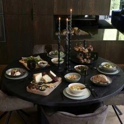 Neu ? Riviera Maison Rivièra Maison Salvador Kerzenhalter - L - Ø 12 Cm - Höhe 46 Cm - Schwarz ✨ -Applicata-shop unnamed file 1135