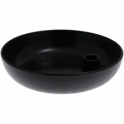 Schlussverkauf ? Storefactory LIDATORP Kerzenhalter Large - Ø 21 Cm - Höhe 5 Cm - Glossy Black ?