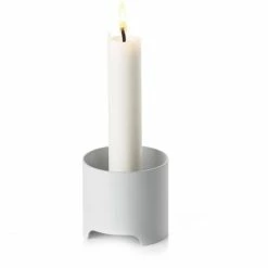 Schlussverkauf ? ZONE Denmark Singles Kerzenhalter - Ø 6 Cm – Höhe 5,4 Cm - Warm Grey ?