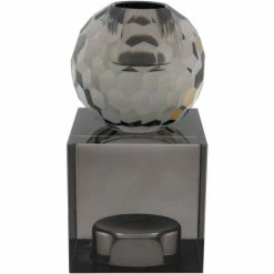 Bestpreis ? House Nordic Torcello Kerzenständer - 6x6x11,5 Cm - Rauch ?