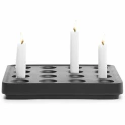 Schlussverkauf ? Born In Sweden Stumpastaken Kerzenhalter - Höhe 4 Cm - Tiefe 29,5 Cm - Länge 29,5 Cm - Black ? -Applicata-shop unnamed file 1240