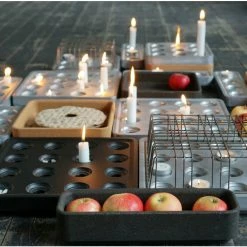 Schlussverkauf ? Born In Sweden Stumpastaken Kerzenhalter - Höhe 4 Cm - Tiefe 29,5 Cm - Länge 29,5 Cm - Black ? -Applicata-shop unnamed file 1244