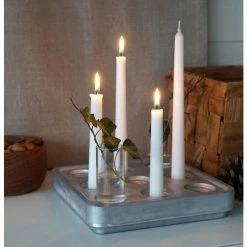 Brandneu ? Born In Sweden Stumpastaken Kerzenhalter - Höhe 4 Cm - Tiefe 22,5 Cm - Länge 22,5 Cm - Aluminium Matt ? -Applicata-shop unnamed file 1253
