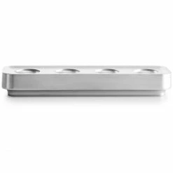 Auslauf ✨ Born In Sweden Stumpastaken Long Kerzenhalter - Höhe 4 Cm - Tiefe 8,5 Cm - Länge 29,5 Cm - Aluminium Poliert ?