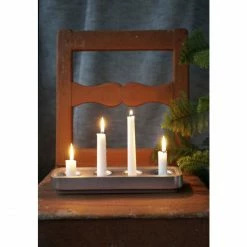 Auslauf ✨ Born In Sweden Stumpastaken Long Kerzenhalter - Höhe 4 Cm - Tiefe 8,5 Cm - Länge 29,5 Cm - Aluminium Poliert ? -Applicata-shop unnamed file 1265