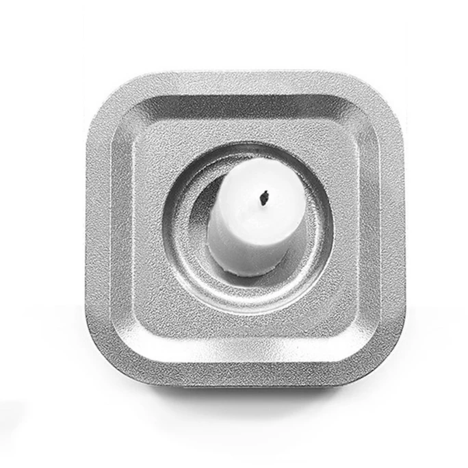 Großhandel ? Born In Sweden Stumpastaken Ettan Kerzenhalter - Höhe 4 Cm - Tiefe 8,8 Cm - Länge 8,8 Cm - Aluminium Poliert ? 2 Großhandel ? Born In Sweden Stumpastaken Ettan Kerzenhalter - Höhe 4 Cm - Tiefe 8,8 Cm - Länge 8,8 Cm - Aluminium Poliert ? – Bild 2