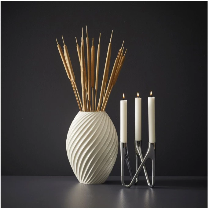 Auslauf ? Morsø Roots Kerzenhalter - 11x11x16,5 Cm - Chrom ✨ 3 Auslauf ? Morsø Roots Kerzenhalter - 11x11x16,5 Cm - Chrom ✨ – Bild 3