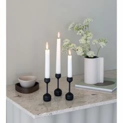 Aktion ? Lind DNA Silhouette Kerzenhalter - Höhe: 12 Cm - Ø 4,2 Cm - Black ✔️ -Applicata-shop unnamed file 1300