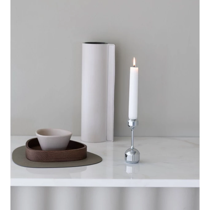 Großhandel ? Lind DNA Silhouette Kerzenhalter - Höhe: 12 Cm - Ø 4,2 Cm - Chrome ⭐ 2 Großhandel ? Lind DNA Silhouette Kerzenhalter - Höhe: 12 Cm - Ø 4,2 Cm - Chrome ⭐ – Bild 2