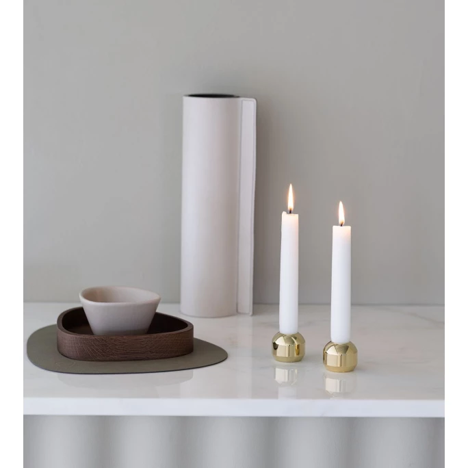 Budget ? Lind DNA Silhouette 34 Kerzenhalter - 2er-Set - 2er-Set: Höhe: 3,4 Cm - Ø 4,2 Cm - Gold ? 2 Budget ? Lind DNA Silhouette 34 Kerzenhalter - 2er-Set - 2er-Set: Höhe: 3,4 Cm - Ø 4,2 Cm - Gold ? – Bild 2