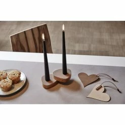 Schlussverkauf ? Lind DNA CURVE Nupo Kerzenhalter - 2er-Set - 2er-Set: 8x10x5,6 Cm - Brown ? -Applicata-shop unnamed file 1325