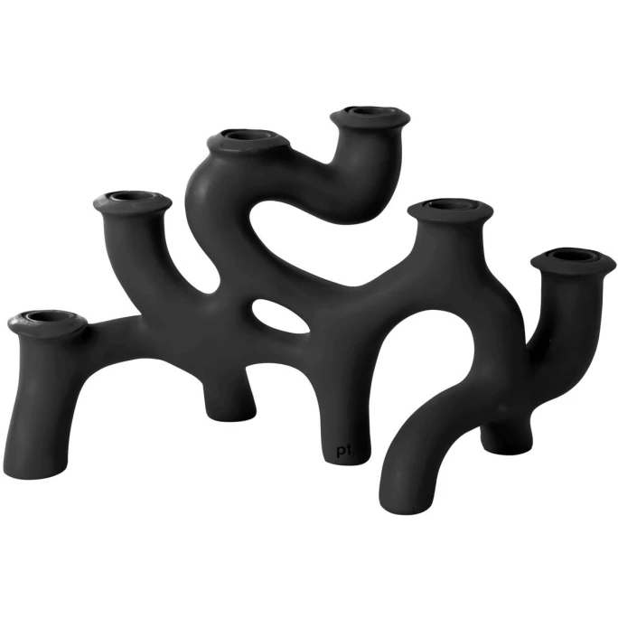 Auslauf ? Present Time Swirl Kerzenhalter - Large: H 35 Cm - B 20 Cm - Schwarz ? 1 Auslauf ? Present Time Swirl Kerzenhalter - Large: H 35 Cm - B 20 Cm - Schwarz ?