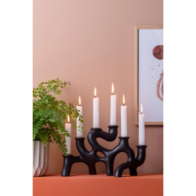 Auslauf ? Present Time Swirl Kerzenhalter - Large: H 35 Cm - B 20 Cm - Schwarz ? 6 Auslauf ? Present Time Swirl Kerzenhalter - Large: H 35 Cm - B 20 Cm - Schwarz ? – Bild 6