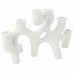 Blitzangebot ? Present Time Swirl Kerzenhalter - Large: H 35 Cm - B 20 Cm - Weiß ? -Applicata-shop unnamed file 1339