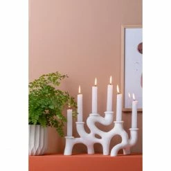 Blitzangebot ? Present Time Swirl Kerzenhalter - Large: H 35 Cm - B 20 Cm - Weiß ? -Applicata-shop unnamed file 1343