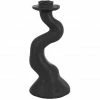 Neu ? Present Time Organic Swirl Kerzenhalter - Medium: H 25,4 Cm - B 12 Cm - Schwarz ? -Applicata-shop unnamed file 1344