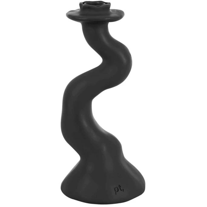 Neu ? Present Time Organic Swirl Kerzenhalter - Medium: H 25,4 Cm - B 12 Cm - Schwarz ? 1 Neu ? Present Time Organic Swirl Kerzenhalter - Medium: H 25,4 Cm - B 12 Cm - Schwarz ?