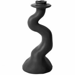 Neu ? Present Time Organic Swirl Kerzenhalter - Medium: H 25,4 Cm - B 12 Cm - Schwarz ? 4 Neu ? Present Time Organic Swirl Kerzenhalter - Medium: H 25,4 Cm - B 12 Cm - Schwarz ? -Applicata-shop unnamed file 1345