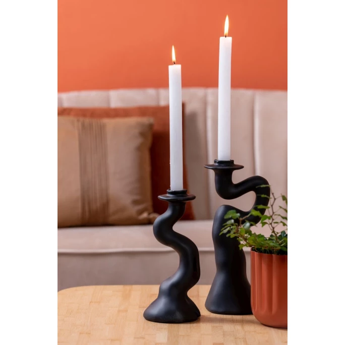 Neu ? Present Time Organic Swirl Kerzenhalter - Medium: H 25,4 Cm - B 12 Cm - Schwarz ? 3 Neu ? Present Time Organic Swirl Kerzenhalter - Medium: H 25,4 Cm - B 12 Cm - Schwarz ? – Bild 3