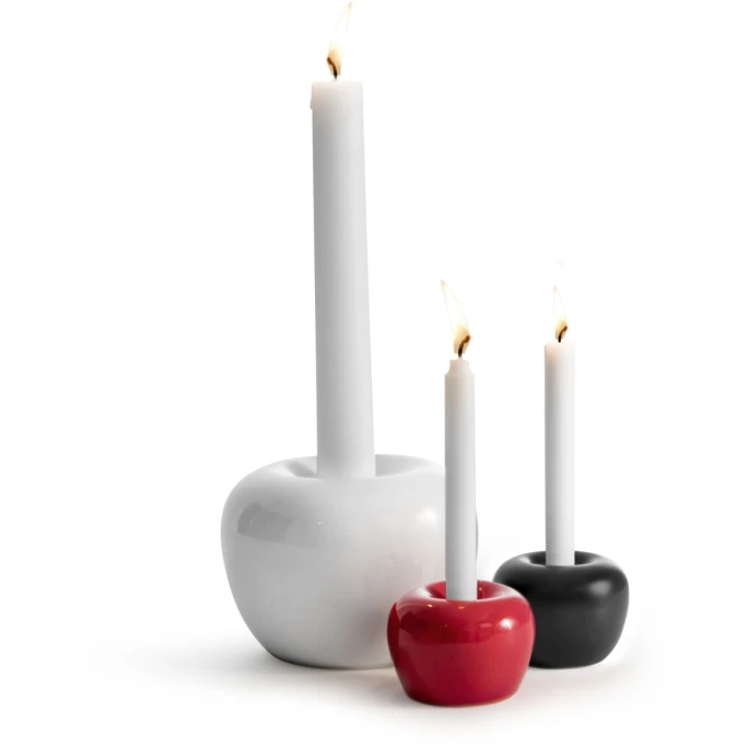 Blitzangebot ? Born In Sweden Apple Kerzenhalter - Ø 10,5 Cm - Höhe 7,5 Cm - Shiny White ? 2 Blitzangebot ? Born In Sweden Apple Kerzenhalter - Ø 10,5 Cm - Höhe 7,5 Cm - Shiny White ? – Bild 2