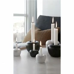 Am billigsten ? Born In Sweden Apple Kerzenhalter - Ø 10,5 Cm - Höhe 7,5 Cm - Matt Black ? -Applicata-shop unnamed file 1426