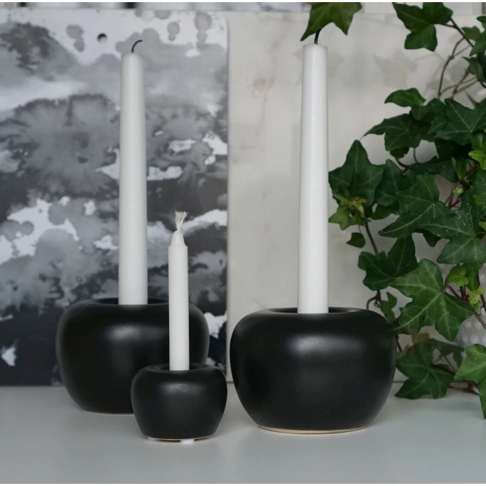 Bestes Angebot ? Born In Sweden Apple Kerzenhalter - Ø 10,5 Cm - Höhe 7,5 Cm - Shiny Black ? 3 Bestes Angebot ? Born In Sweden Apple Kerzenhalter - Ø 10,5 Cm - Höhe 7,5 Cm - Shiny Black ? – Bild 3