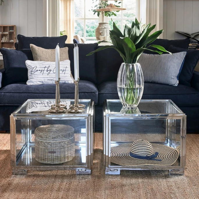 Aktion ❤️ Riviera Maison Rivièra Maison Warrington Kerzenhalter - Ø 13 Cm - Höhe 24 Cm - Silberfarben ✔️ 4 Aktion ❤️ Riviera Maison Rivièra Maison Warrington Kerzenhalter - Ø 13 Cm - Höhe 24 Cm - Silberfarben ✔️ – Bild 4