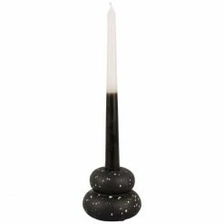 Coupon ⌛ Present Time Speckled Rings Kerzenhalter - Small: H 7,5 Cm - Ø 9 Cm - Schwarz ⭐ -Applicata-shop unnamed file 1481