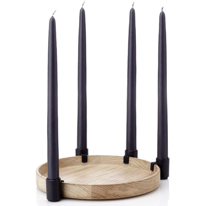 Coupon ? Applicata Luna Kerzenhalter - Ø 27 Cm - 3,7 Cm - Oak-black ? 1 Coupon ? Applicata Luna Kerzenhalter - Ø 27 Cm - 3,7 Cm - Oak-black ?