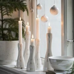 Blitzangebot ✔️ Kähler Design Kähler Omaggio Kerzenhalter - Höhe 16 Cm - Pearl ? -Applicata-shop unnamed file 1539