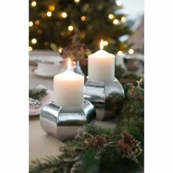 Brandneu ⌛ Fink Living Fink PIADA Stumpenkerzenhalter - 13 X 13 X 14 Cm - Edelstahl ? -Applicata-shop unnamed file 154