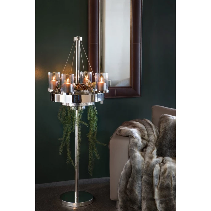 Auslauf ❤️ Fink Living Fink BELLANI Dekokranz - ø 51 Cm - Vernickelt ? 2 Auslauf ❤️ Fink Living Fink BELLANI Dekokranz - ø 51 Cm - Vernickelt ? – Bild 2