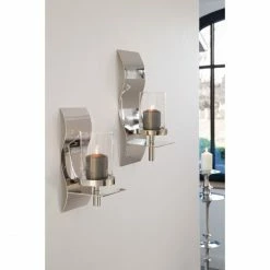 Schlussverkauf ? Fink Living Fink WAVE Wandleuchter - 38x16 Cm - Vernickelt ? -Applicata-shop unnamed file 1571