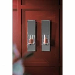 Neu ✔️ Fink Living Fink GAMA Wandkerzenhalter - 15x14 Cm - Höhe 60 Cm - Silberfarben ? -Applicata-shop unnamed file 1594