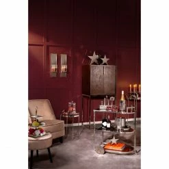 Neu ✔️ Fink Living Fink GAMA Wandkerzenhalter - 15x14 Cm - Höhe 60 Cm - Silberfarben ? -Applicata-shop unnamed file 1596