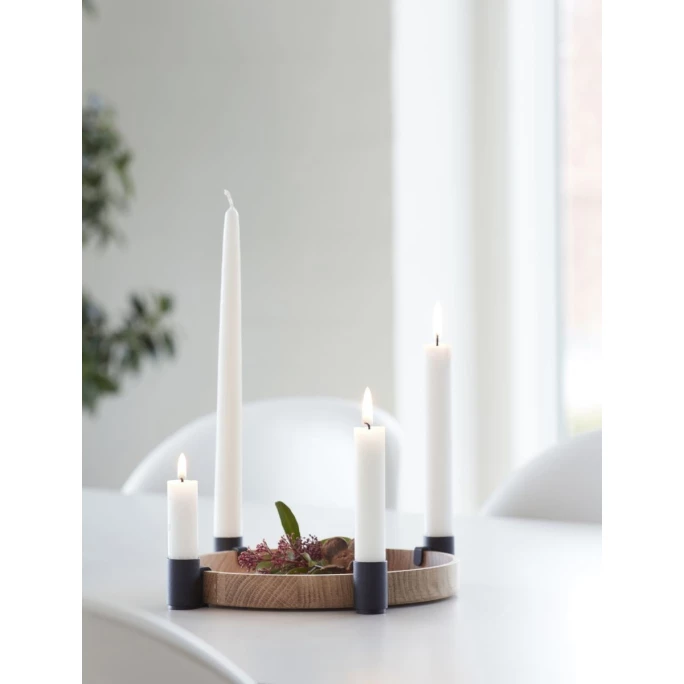 Coupon ? Applicata Luna Kerzenhalter - Ø 27 Cm - 3,7 Cm - Oak-black ? 2 Coupon ? Applicata Luna Kerzenhalter - Ø 27 Cm - 3,7 Cm - Oak-black ? – Bild 2