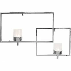 Am billigsten ? Fink Living Fink ESCALA Wandleuchter - 60x38 Cm - Vernickelt ?