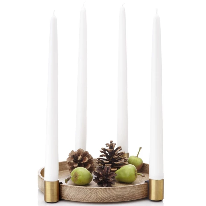 Neu ? Applicata Luna Kerzenhalter - Ø 27 Cm - 3,7 Cm - Oak-brass ✔️ 3 Neu ? Applicata Luna Kerzenhalter - Ø 27 Cm - 3,7 Cm - Oak-brass ✔️ – Bild 3