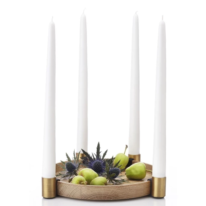 Neu ? Applicata Luna Kerzenhalter - Ø 27 Cm - 3,7 Cm - Oak-brass ✔️ 4 Neu ? Applicata Luna Kerzenhalter - Ø 27 Cm - 3,7 Cm - Oak-brass ✔️ – Bild 4