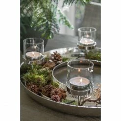 Bestes Angebot ? Fink Living Fink FLEX Kerzen-Dekokranz 4-flammig L - Ø 52 Cm - Silberfarben ❤️ -Applicata-shop unnamed file 1627